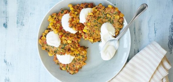 Кукурузные оладьи