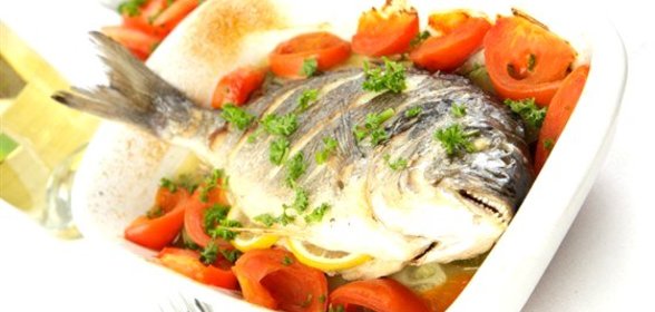 Дорада из печи