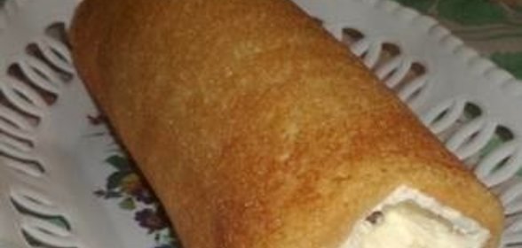 Рулет с творожной начинкой
