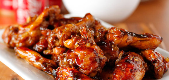 Куриные крылышки в лимонной глазури