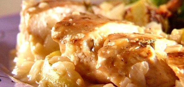 Куриное филе с яблоками