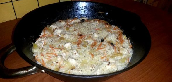 Плов из курицы низкокалорийный