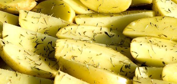Запеченный картофель с зеленью