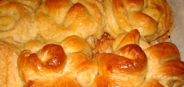 Булочки с творогом из дрожжевого теста