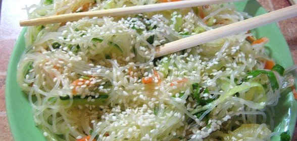 Фунчоза с овощами