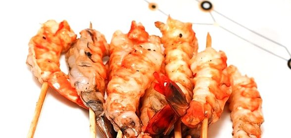 Креветки на гриле