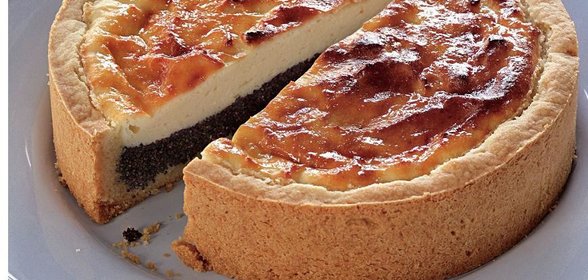 Творожный пирог с маком