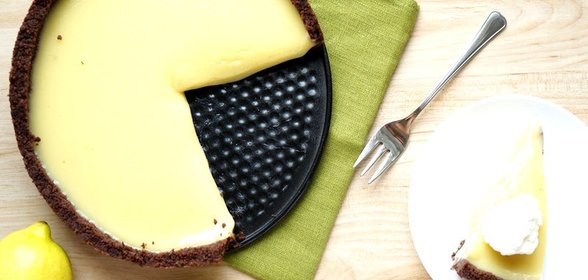 Пирог с лимонным курдом