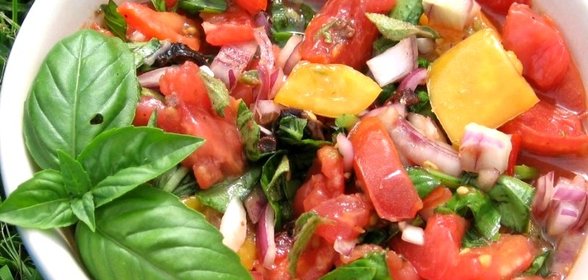 Салат с лимонной заправкой