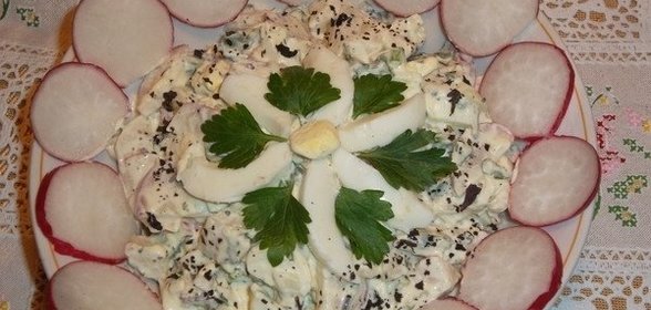 Печеночный салат