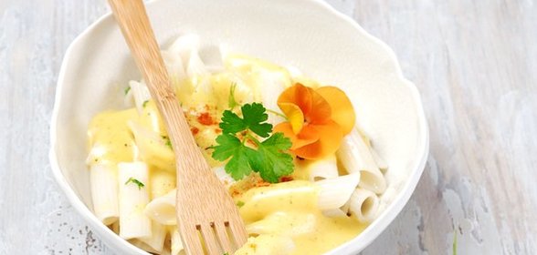 Пенне с сырным соусом
