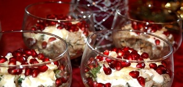 Салат Красная шапочка с гранатом