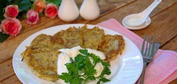 Деруны или драники с маком
