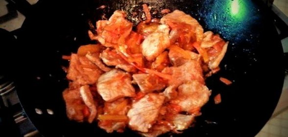 Мясо в устричном соусе