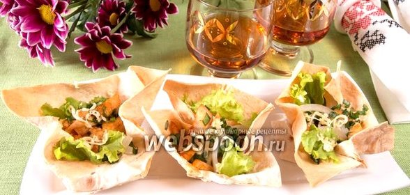Закуска из куриного филе в апельсиновом соусе