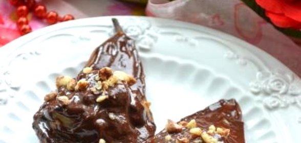 Груши в шоколадном соусе