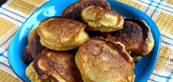 Оладьи на тыквенном тесте