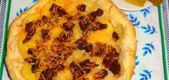 Пирог с уткой и картофелем