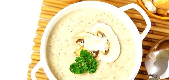 Сырный крем-суп с шампиньонами
