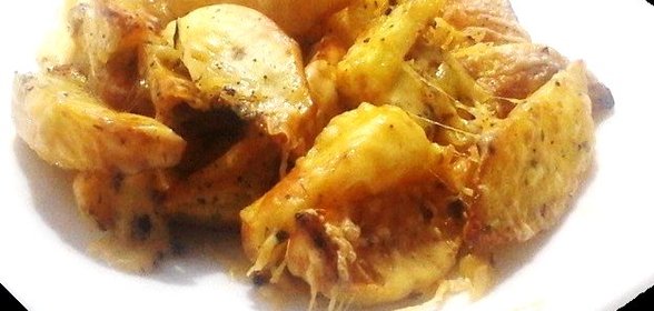 Печеный картофель с сыром