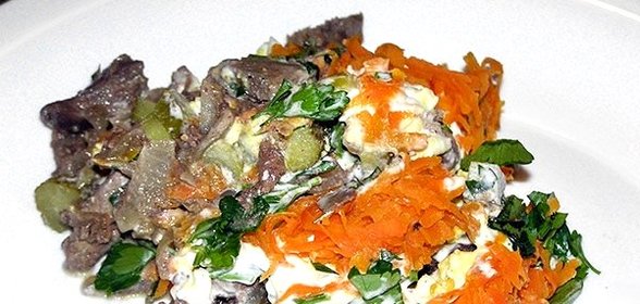 Салат с печенью Ермак