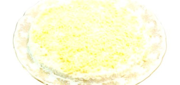 Салат «Мимоза» с креветками и картофелем