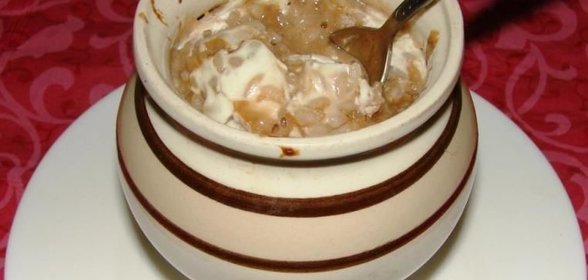 Шоколадная рисовая каша в горшочках