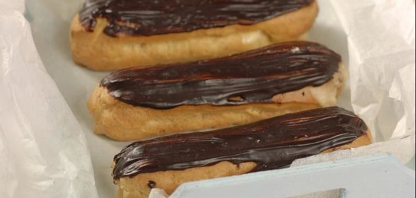 Эклеры со сливочным кремом