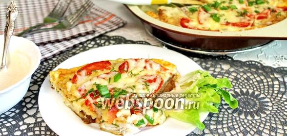 Тилапия с помидорами в омлете, запечённая в духовке