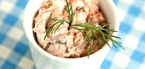 Паштет из копченого лосося