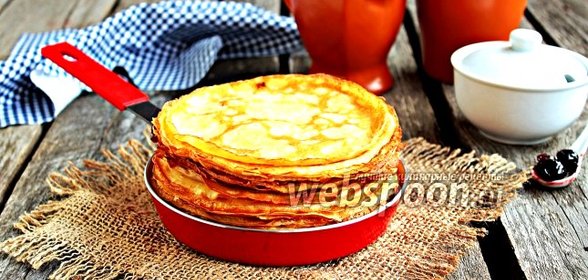 Блинчики на топлёном молоке
