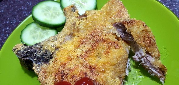 Свиной антрекот под хрустящей корочкой