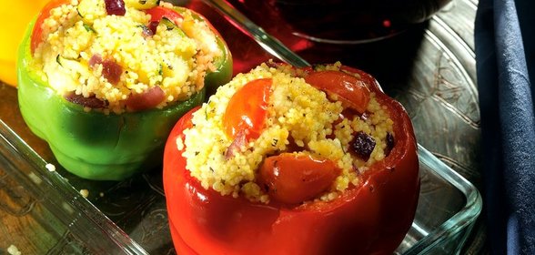 Перцы, фаршированные кускусом