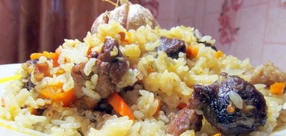 Плов из баранины в мультиварке