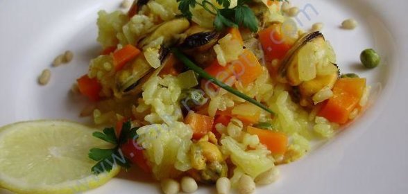 Плов с морепродуктами