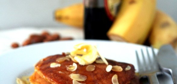 Блинчики с тыквой и бананом