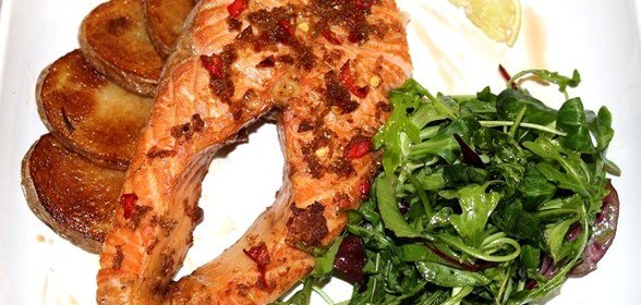 Семга в тайском стиле