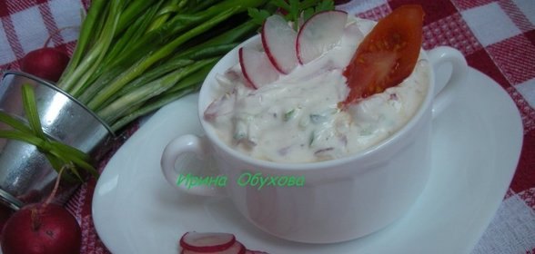 Овощной салат с творогом