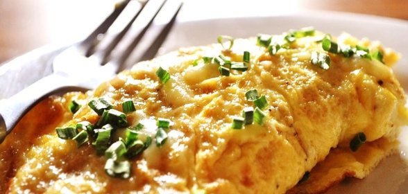 Омлет на молоке на сковороде