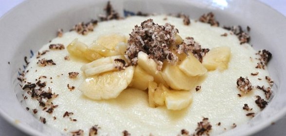 Манная каша с шоколадом