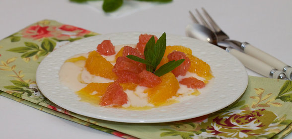 Цитрусовый салат с имбирем