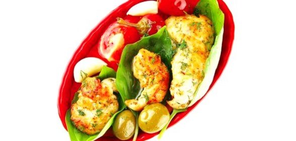 Маринованные куриные ломтики