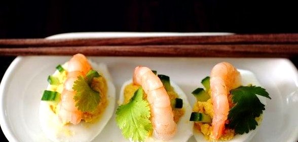 Фаршированные яйца фьюжн