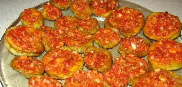 Баклажаны жареные с уксусом