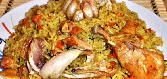 Плов с куриными ножками