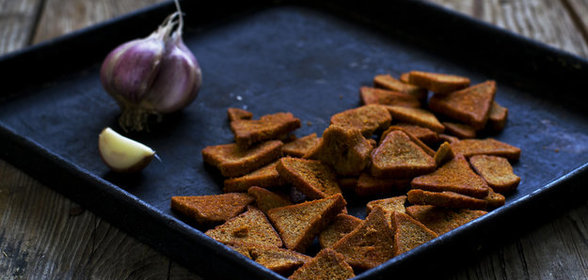 Ржаные гренки