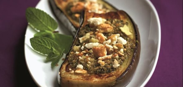 Холодная закуска из баклажанов с мятой