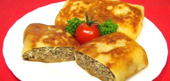 Блины, фаршированные печенью