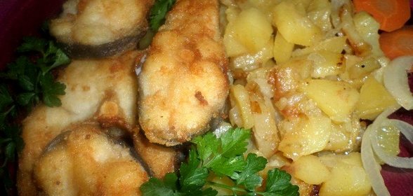 Жареный сом