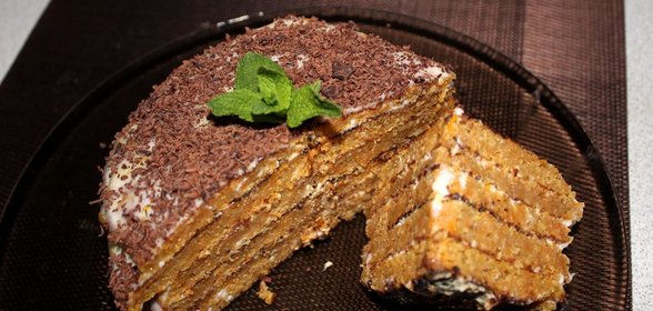Морковный торт без муки